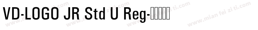 VD-LOGO JR Std U Reg字体转换